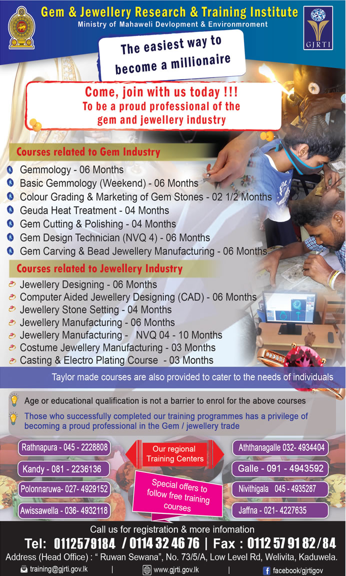 Gem Industry & Jewellery Industry Course - Gem & Jewellery Research & Training Institute